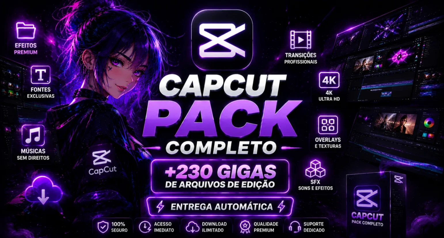 (10GB) 🎬🚀CAPCUT PACK COMPLETO DE ARQUIVOS DE EDIÇÃO